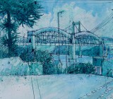 Brunel's Saltash Bridge from Coombe Road