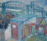 SALTASH BRIDGE from Mary Newman's Cottage (sold)